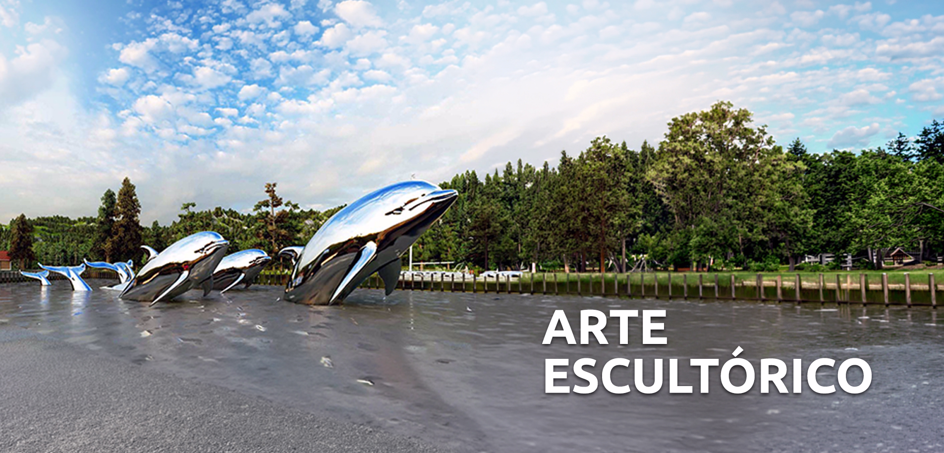 Banner de arte escultórico de INMAN Design